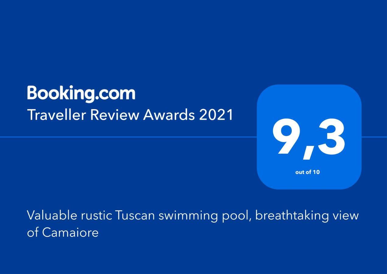 Valuable Rustic Tuscan Swimming Pool, Breathtaking View Of Camaiore Zewnętrze zdjęcie
